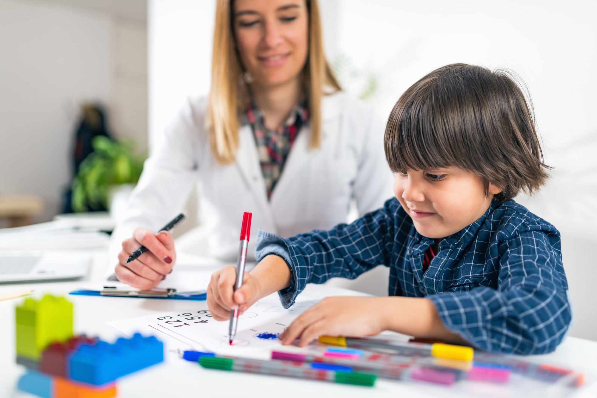 Psychology Test for Children - Toddler Coloring Shapes